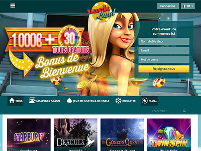 Casino en ligne en français Luckland, jeux Betsoft et Netent sans téléchargement !