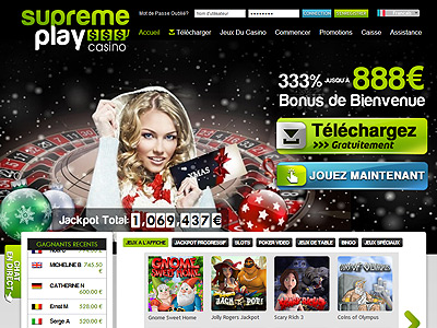 Jouer au casini en ligne Casino SupremePlay ! 