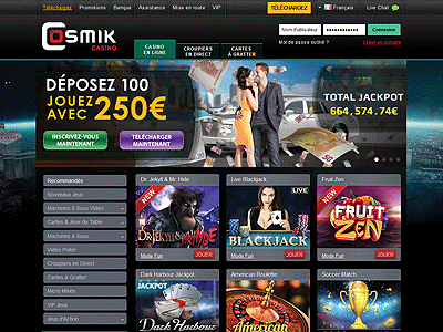 Découvrez les machines à sous cosmiques du casino en ligne Cosmik Casino !!