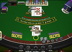 Blackjack en ligne sur Majestic Slots