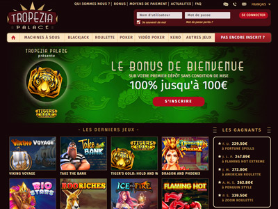 Découvrez les machines à sous 3D incroyables du casino en ligne Tropezia Palace !!