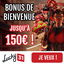 Jouer sur le casino en ligne Lucky31