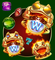 Parier au casino sur la slot Blazin Bullfrog de Play'n Go !