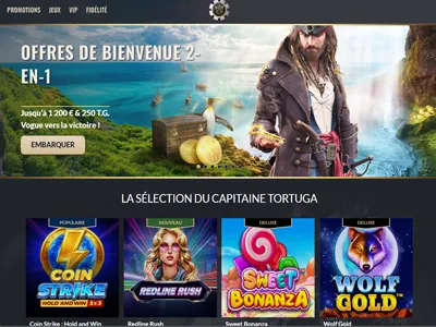 Le Casino en ligne Tortuga et ses incroyables bonus exclusifs en 2024 !