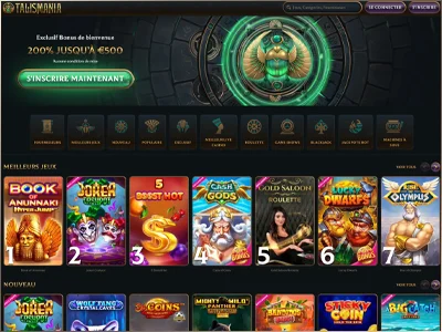 Talismania : un nouveau casino en ligne (2025) déjà populaire chez les joueurs !!