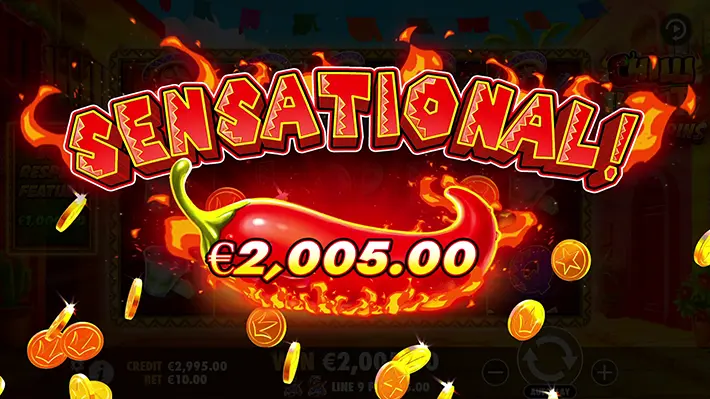 Gagner le jackpot sur la machine à sous Chilli Heat Spicy Spins !