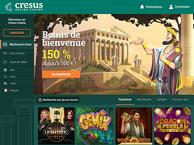 Jouer au casino en ligne Casino Cresus