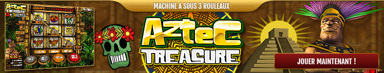 Machine à sous 3 rouleaux sans téléchargement Aztec Treasure